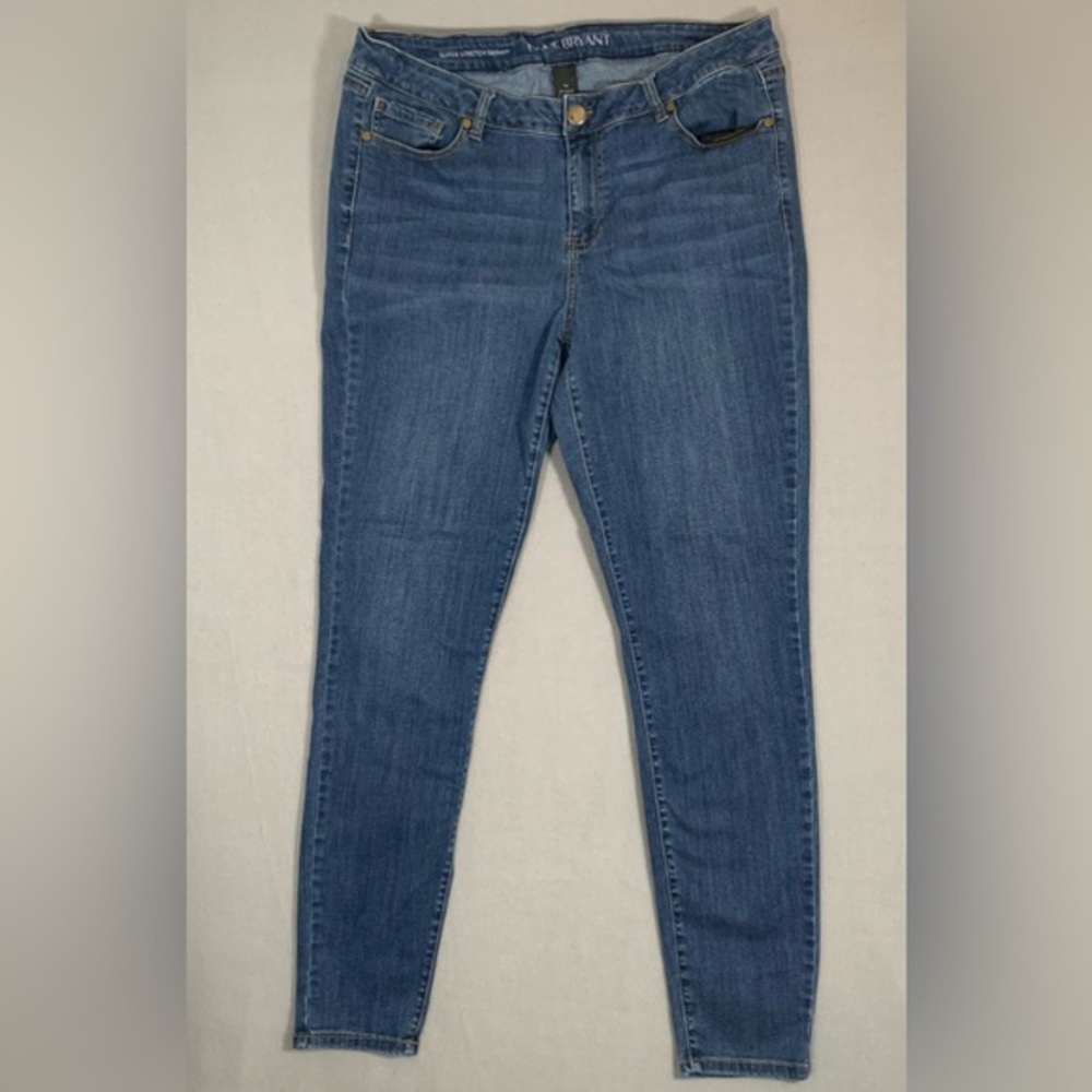 Lane Bryant Size 16 Long Blue Skinny Jeans Ladies